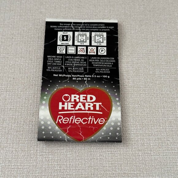 Unisex Reflective Crochet Hat Toque Gray - Picture 7 of 8